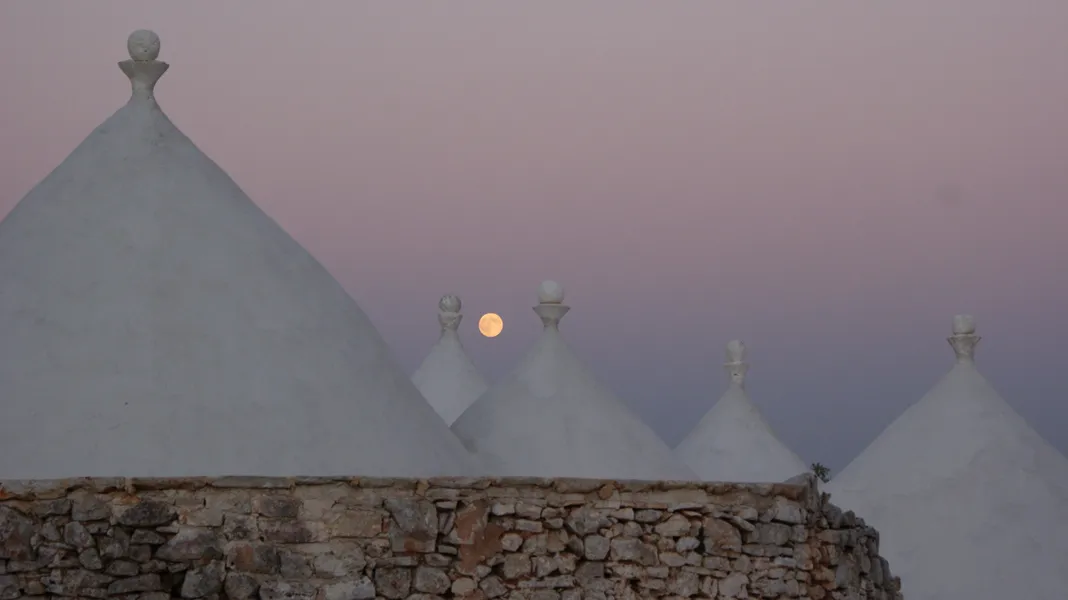 Trulli and moon